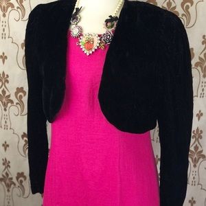 VTG Black Velvet Bolero Jacket